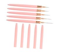 HAMPPLIES 5pcs Thin Nail Art Liner Brushes Manicure Painting Pens for Nail Techs Salon and Home Use
