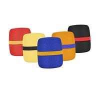 HAMPPLIES 5pcs Windproof Microphone Sponge Covers Thickened Color Ring Mic Protector Wireless Mic Windshield Practical Microphone Accessory for Indoor Outdoor Use
