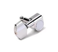 HAMPPLIES 6 Pcs 3r3l Chrome Sealed Electric Guitar Tuning Pegs Set Inline Machine Heads Guitar Tuning Keys for Left Right Hand Accessories Compatible Electric