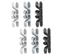 HAMPPLIES 6 pcs Adhesive Kitchen Appliance Cord Holders Compact Wire Organizers for Power Cables Multi-functional Sticky Cable Management for Mixer Air Fryer Pressure Cooker Coffee Maker