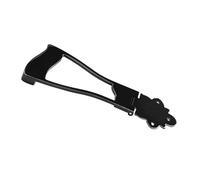 HAMPPLIES 6-string Black Fixed Saddle Tailpiece Guitar Bridge Tailpiece Drawing String Board Metal Guitar Accessory for Electric and Hollow Body