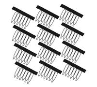 HAMPPLIES 60Pcs Steel Teeth Wig Clips with Teeth Design for Secure Grip Easy Sew Wig Caps Combs for Professional and Personal Slip Hair Accessories Gift