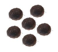 HAMPPLIES 6pcs Artificial Rattan Bird Nests Handwoven Realistic Decorative Ornaments for Easter Party Indoor Outdoor Gardening and Photography Props