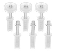 HAMPPLIES 6pcs Bi-fold Closet Door Hardware Kit with Plastic Top Roller and Carbon Steel Pivot, Easy Installation and Reduced Maintenance for Folding Closet Door Repair and DIY Projects