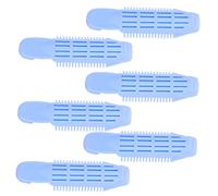 HAMPPLIES 6pcs Blue Hair Curlers Roller Clips Hair Styling Tools Plastic Rollers for Diy Curly Volumizing Root Lift Accessories for Women