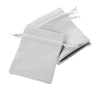 HAMPPLIES 6pcs Drawstring Candy Storage Bags Festive Treat Pouches for Year Snacks Reusable Grey Bags Ear Design for Parties and Gifting
