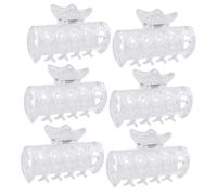 HAMPPLIES 6Pcs High-temperature Resistant Hot Roller Claw Clips for Hair Curling Replacement Section Styling Clamps for Thick and Thin Hair Lightweight and Easy to Use Hairdressing Tools