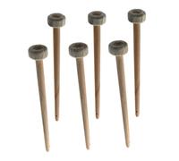 HAMPPLIES 6pcs Mallet Drumsticks Percussion Instrument with Wrap Comfortable Grip for Consistent Sound for Students and Beginners