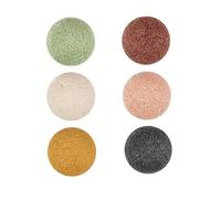 HAMPPLIES 6pcs Natural Facial Cleansing Sponges Semicircular Gentle Exfoliating Face Washing Puff for All Skin Types Makeup Remover and Pore Cleansing Tool Eco Friendly