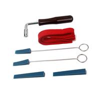 HAMPPLIES 6pcs Piano Tuning Tool Kit Essential Metal and Rubber Mute Hammer Piano Repair for Students
