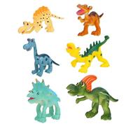 HAMPPLIES 6Pcs Plastic Dinosaur Figurine Educational Simulation Animals Model for Imaginative Play and Animal Cognition Development Safe Teaching Aid for Boys