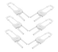 HAMPPLIES 6pcs Safety Locks Childproof Cabinet Locks Easy Install Plastic Latches for Home Safety Smooth Edges Prevents Access to Dangerous Areas