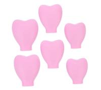 HAMPPLIES 6pcs Silicone Makeup Brush Dust Cover Protection Covers for Face Brushes Makeup Practical
