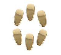 HAMPPLIES 6Pcs Titanium Eyeglasses Nose Pads Glasses Nose Support Cushions Metal Gaskets Comfortable Fit for Eyeglass Accessories