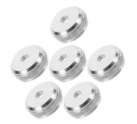 HAMPPLIES 6pcs Trumpet Valve Cap Assembly Bottom Valve Cap Repair Parts Screw Piston Replacement for Musical Instrument Restoration for Marching Band and Professional Trumpet Instrument
