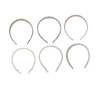 HAMPPLIES 6pcs Women Headbands Lightweight Cute Floral and Solid Colors Minimalist Hair Bands for Teen Party Accessories Fashion Hairbands