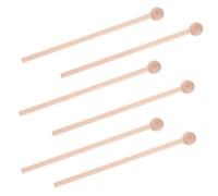 HAMPPLIES 6pcs Wood Mallets Percussion Sticks Ergonomic Hardwood Handles for Marimbas Xylophones and Auxiliary Instruments Musical Teaching Tools and Rhythm Development gift for for for for for for