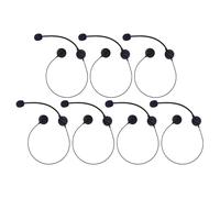 HAMPPLIES 7pcs Fake Microphone Headset Prop for Cosplay Party Stage Performance Boys and Girls Pretend Toy Microphone