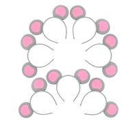 HAMPPLIES 7pcs Mouse Ears Headband Cute Party Hairband Mouse Headband Performance Halloween Head Bands Costume