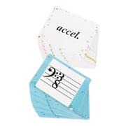 HAMPPLIES 80pcs Music Note Theory Flash Cards Durable Musical Education Tools for Piano Violin Beginners Engaging Learning Props for Home School Travel Enhance Rhythm Note Reading Skills