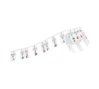 HAMPPLIES 88 Keys Piano Keyboard Note Strip Stickers Non Stick Numbered Musical Notation Labels for Piano Keys Durable Transparent for Music Instrument Parts
