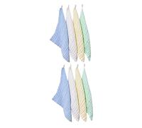 HAMPPLIES 8pcs Cotton Baby Washcloths Multi-Purpose Newborn Towels with 6 Layers Softening with Each Wash Suitable a Quick Changing Pad or Place Mat for Toddlers