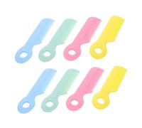HAMPPLIES 8pcs Hair Comb Plastic Head Comb for Newborn round Tip Boy Girl Grooming Healthcare Tool Kit