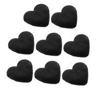 HAMPPLIES 8pcs Heart Shaped Powder Applicators Soft Dense Velvet Makeup Cushion Pads for Loose Powder Foundation Cosmetic Application Beauty Tools