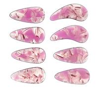 HAMPPLIES 8pcs Medium Size Protective Guzheng Fake Nails Purple Gradient Pattern, High Polymer Guzheng Practice Tools for Beginners and String Instrument Players