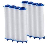 HAMPPLIES 8Pcs Replacement Shower Water Filters with Practical PP Cotton for High Pressure Rain Shower Heads Easy to Install Household Filter Cotton for Clean Water