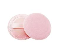 HAMPPLIES 8pcs Round Powder Puff Soft Cotton Blending Sponges with Ribbon for Loose Makeup Application Pink for Salon Home and Travel Use