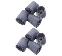 HAMPPLIES 8Pcs Rubber Feet for Bath Chairs and Stools Anti-Slip Chair Leg Pads for Crutches and Walker Transfer Bench Protecting Floors and Enhancing Stability