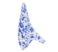 HAMPPLIES Ac Alto Resin Ocarina for Beginners Sturdy Drop Musical Instrument Imitation Chinese Blue and White Porcelain Design Easy to Play Wind Flute for Learning and Expression