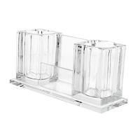 HAMPPLIES Acrylic Desktop Microphone Stand Holder Compact Microphone Base and Stable Design for Home Use and Recording Sessions