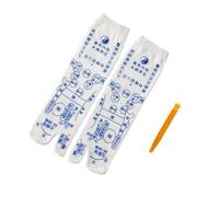 HAMPPLIES Acupoint Pattern Cotton Socks Thickened Massage Footwear for Adults Soft Non-elastic Sleep Socks with Precise Acupuncture Points for Home Foot Therapy and Relaxation