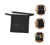 HAMPPLIES Adjustable Hairstylist Apron with Tool Belt for Hair Salon Supplies Waistband for Hairdressers and Makeup Artists Classic Black Hairdressing Tool Bag for Salon and Travel
