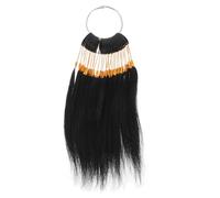 HAMPPLIES Adjustable Real Human Hair Color Strands with Gold Buckles for Hair Dye Practice for Salon Training and Coloring Technique Learning