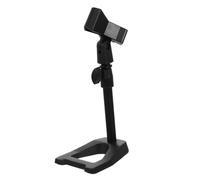 HAMPPLIES Adjustable Telescopic Desktop Microphone Stand Stable Metal Base for Home Office Recording Live Streaming Podcast Lectures Video Broadcasting