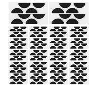 HAMPPLIES Anti-Slip Eyeglass Nose Pads Replacement, Self-Adhesive Soft Cushions for Glasses, Black D-Shape Nose Bridge Pads, 150 Pairs for Eyeglasses and Sunglasses Comfort