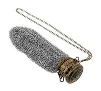 HAMPPLIES Antique Purse Vintage Double Mesh Wallet with Lid Closure Stylish Retro Design for Collectors Compact and Secure Storage for and Items