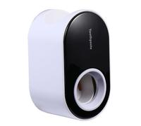 HAMPPLIES Automatic Toothpaste Squeezer Wall Mounted Design Black Bathroom Dispenser with Removable Parts for Easy Cleaning and Quantitative Tube Squeeze