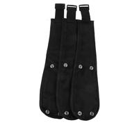 HAMPPLIES Baby Stroller Crotch Safety Belt Soft Skin-Friendly Oxford Cloth for Universal Black 3pcs Easy to Install Travel Safety Strap Baby Stroller Accessories