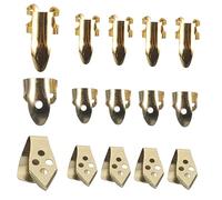 HAMPPLIES Banjo Finger Picks Set 5 Thumb Picks Case Metal Gold Adjustable Design for Acoustic Guitar and Ukulele Players