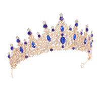 HAMPPLIES Baroque Crystal Crown Tiara for Women Vintage Rhinestone Headband for Weddings Birthdays Proms and Pageants Durable Design Enhances Bridal and Formal
