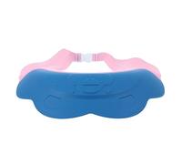 HAMPPLIES Bathing Protector Shower Cap with Ear Protection Adjustable Shampoo Hat Blue Lion Design for Boys and Bathing Safety