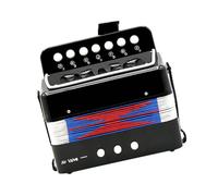 HAMPPLIES Beginner Accordion for Lightweight Portable Musical Instrument Black Educational Introductory Accordion for Develop Musical Talent and Enjoy Fun Play