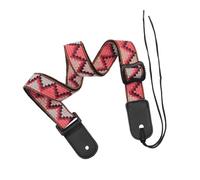 HAMPPLIES Bohemian Ukulele Shoulder Strap, Nylon and Leather, Easy to Install and Remove, Stylish Folk Instrument Accessory for Ukulele Players