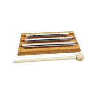 HAMPPLIES Boy Girl Trio Chime Xylophone Percussion Musical Toy Boy Girl-friendly Note Metal Tubes Safe Wooden Design for Early Musical Development and Classroom Engagement