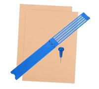 HAMPPLIES Braille Board Rows Squares Stylus Pen and Practice Paper for Blind Writing and Stylus Kit for Home Practice