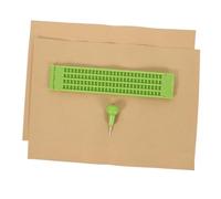 HAMPPLIES Braille Board Writing for Blind Reusable Braille Writing Fingerboards Stylus Board for Notes for Learning Practice